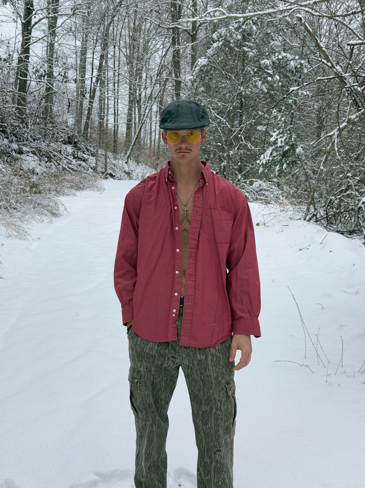 VINTAGE COTTON BUTTON UP