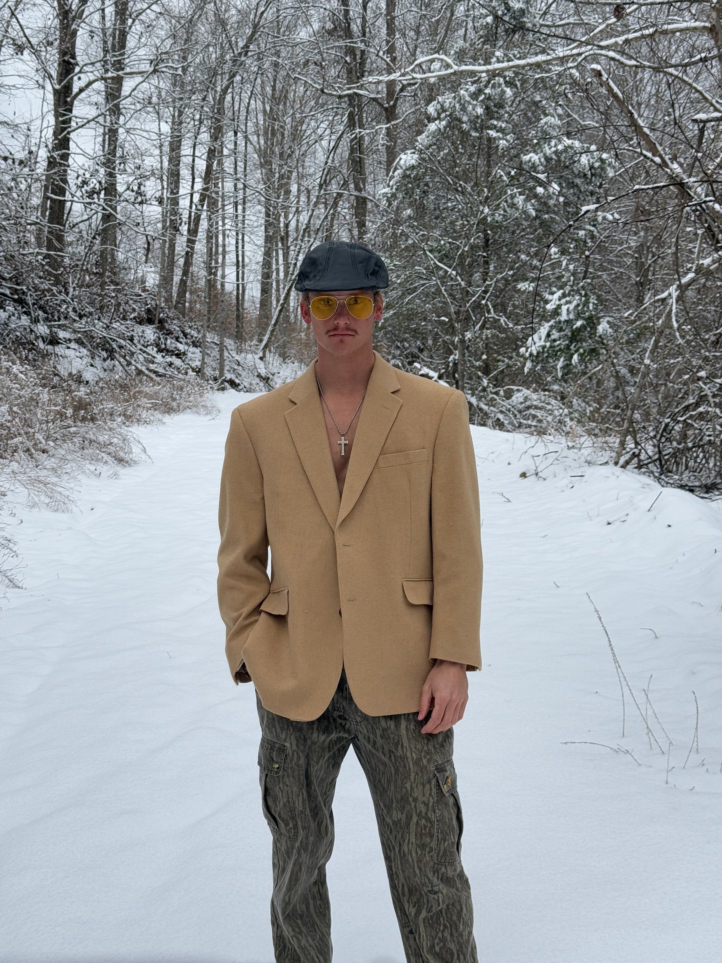 VINTAGE CAMEL HAIR BLAZER