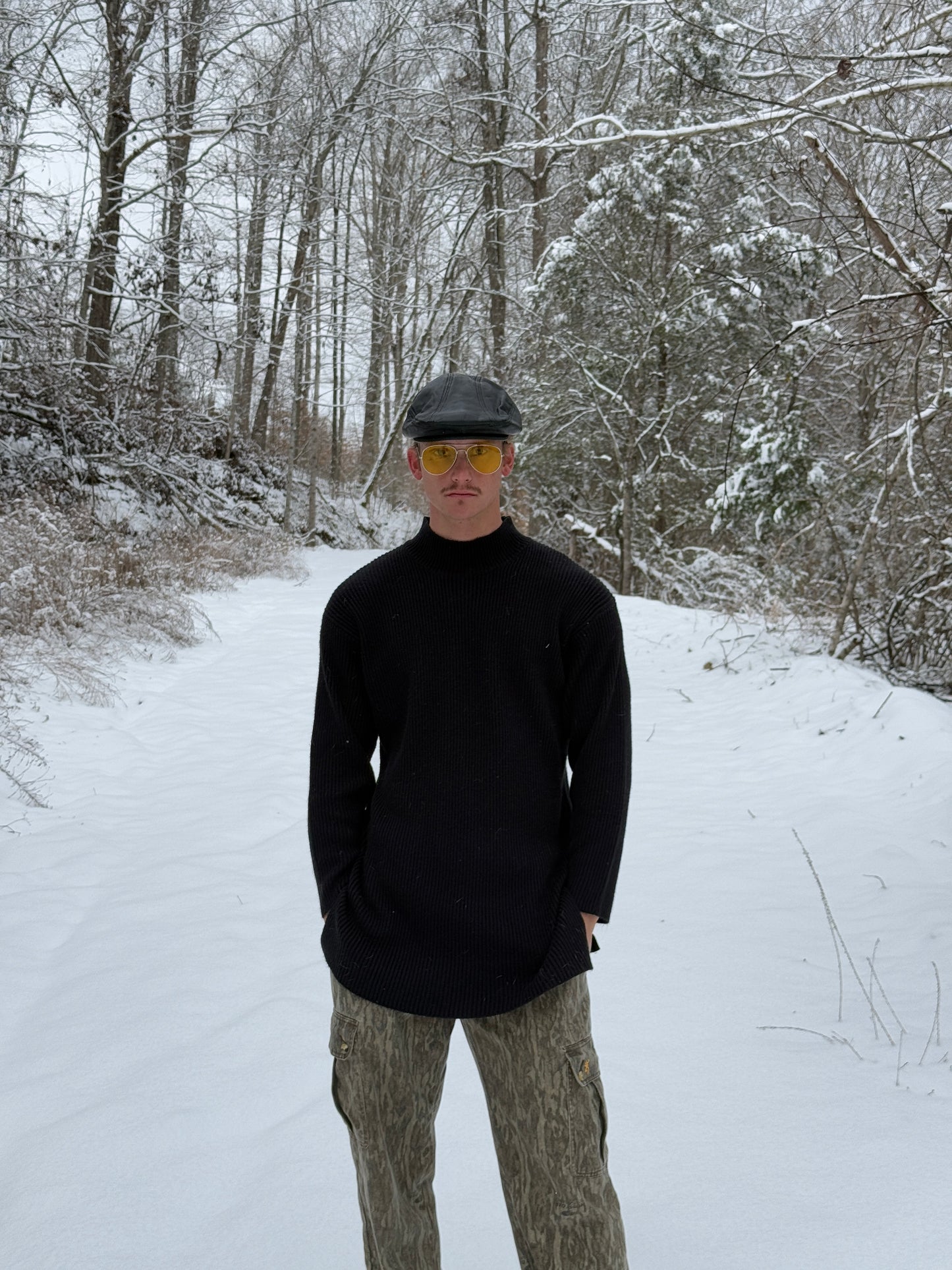 VINTAGE MOCK NECK SWEATER