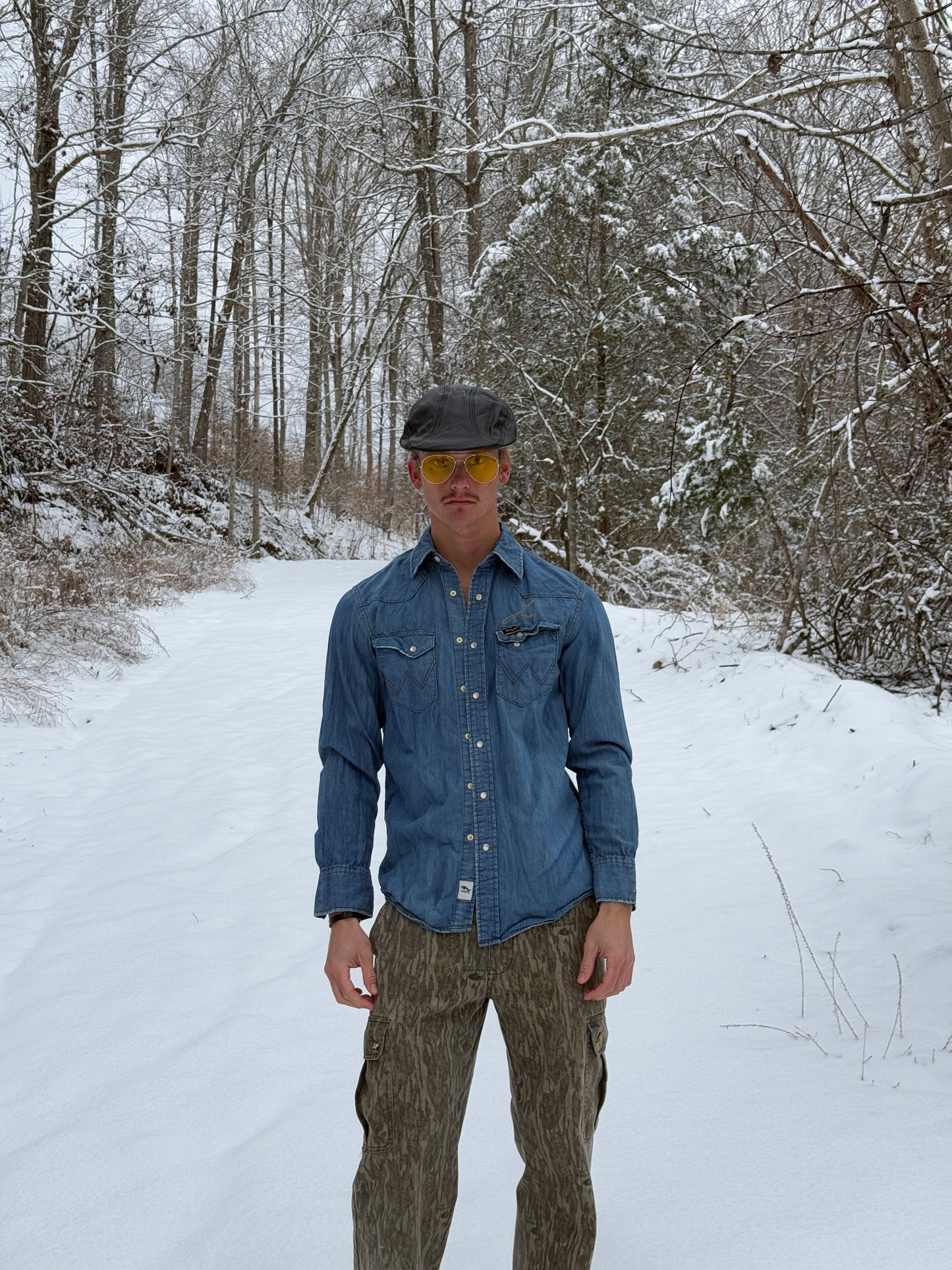 WRANGLER DENIM BUTTON UP